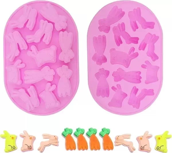 Producto - Molde silicona conejitos y zanahorias - 3