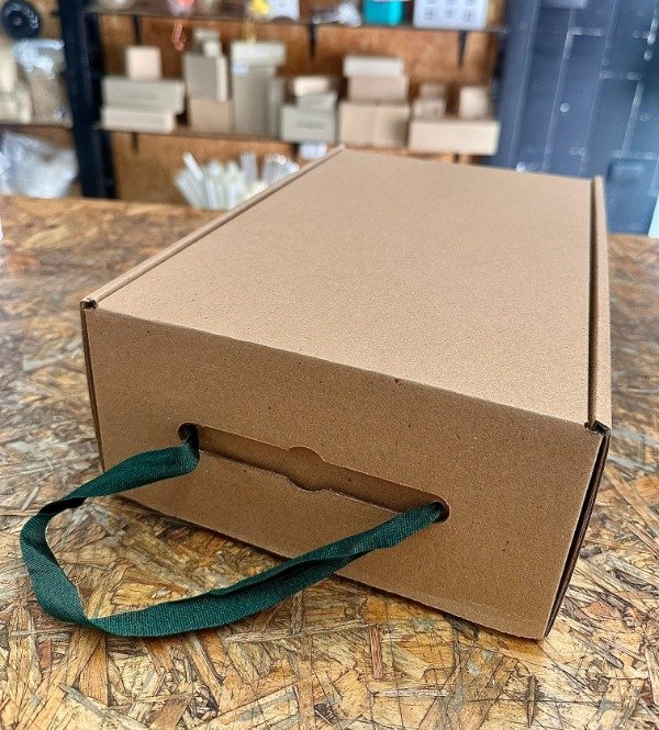 Producto - CAJA BOLSA KRAFT -COD. CB110 medida 34x11x22 (2 botellas)