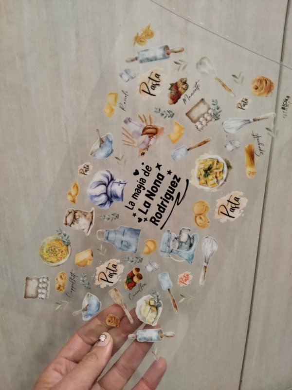 Producto - UV Medianas 16x28cm Profesiones Pastas #1