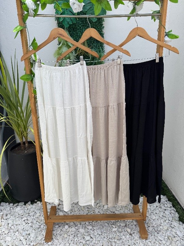 Producto - Pollera lino Larga