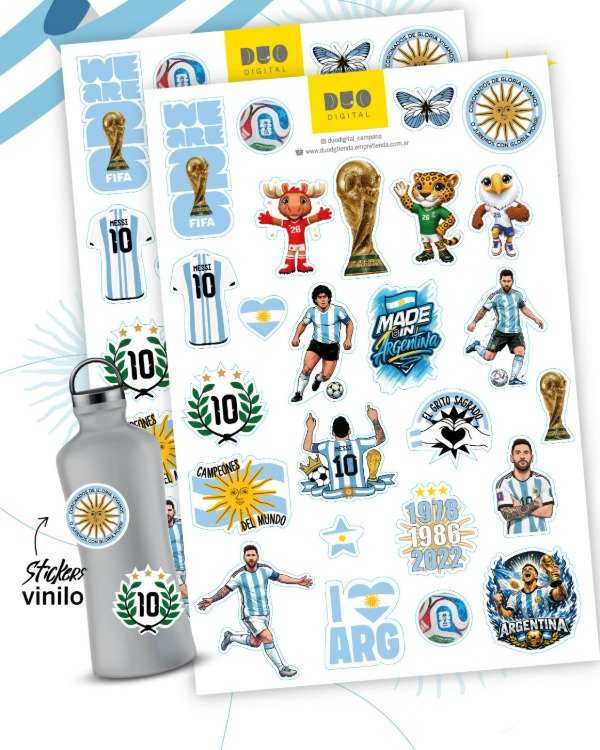 Producto - Plancha Stickers Mundial