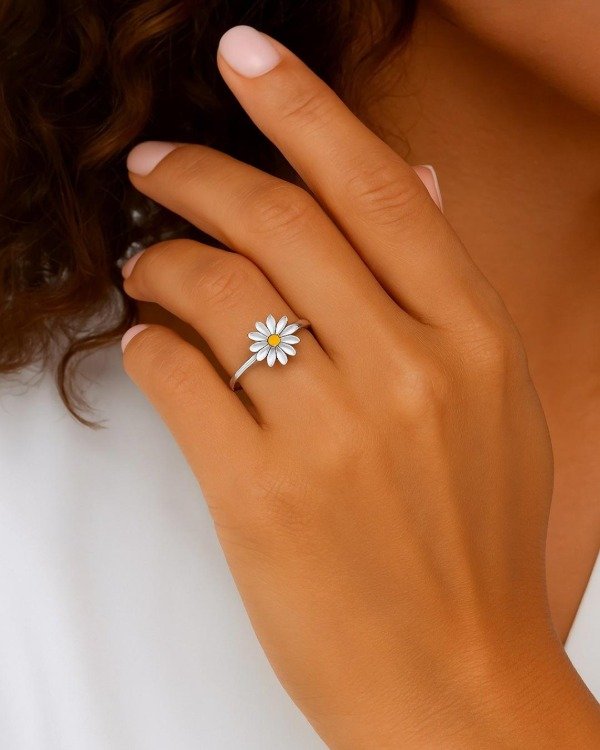 Producto - Anillo de PLata 925 - Margarita
