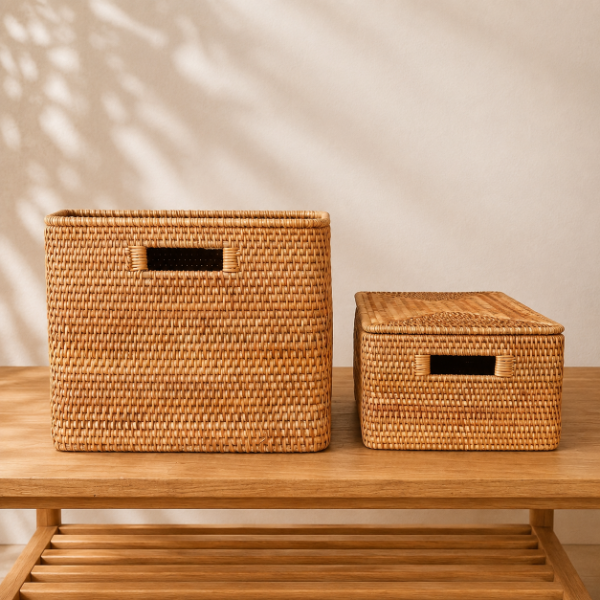 Producto - Set x2 Caja Organizadora Rattan - 2