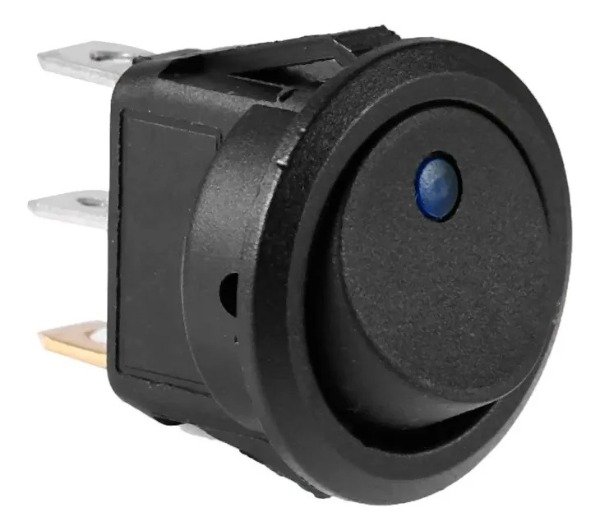 Producto - LLAVE TECLA 12V 20A 1 PUNTO UNIVERSAL LUZ ROJA