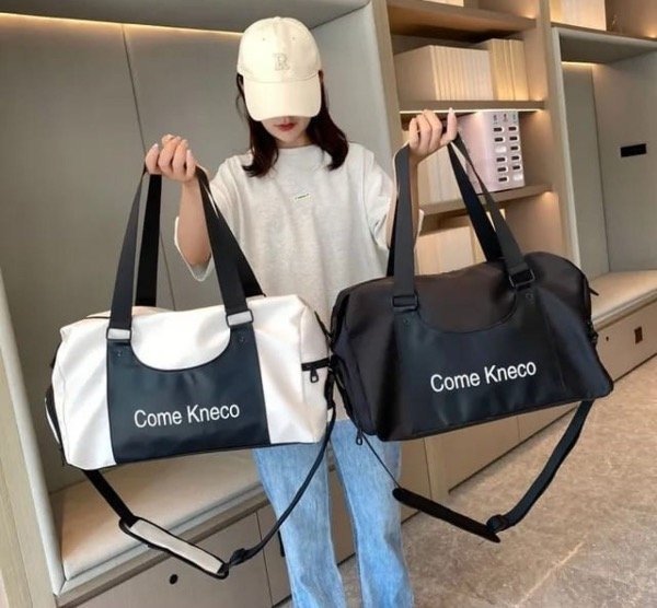 Producto - BOLSO IMPERMEABLE BLANCO Y NEGRO