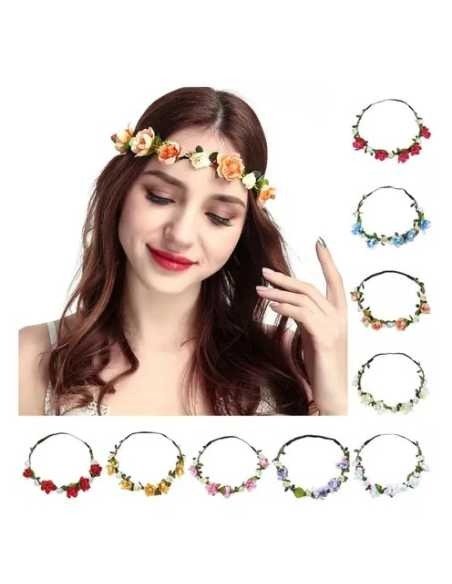 Producto - Vincha Elastica de Flores - 0