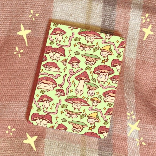 Producto - cuaderno de arte A6 "honguitos"