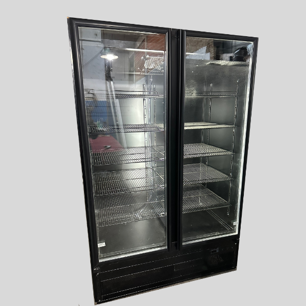 Producto - Heladera exhibidora de 2 puertas exterior negro