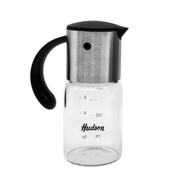 Producto - Aceitera Vidrio Hudson tapa Acero 200ml