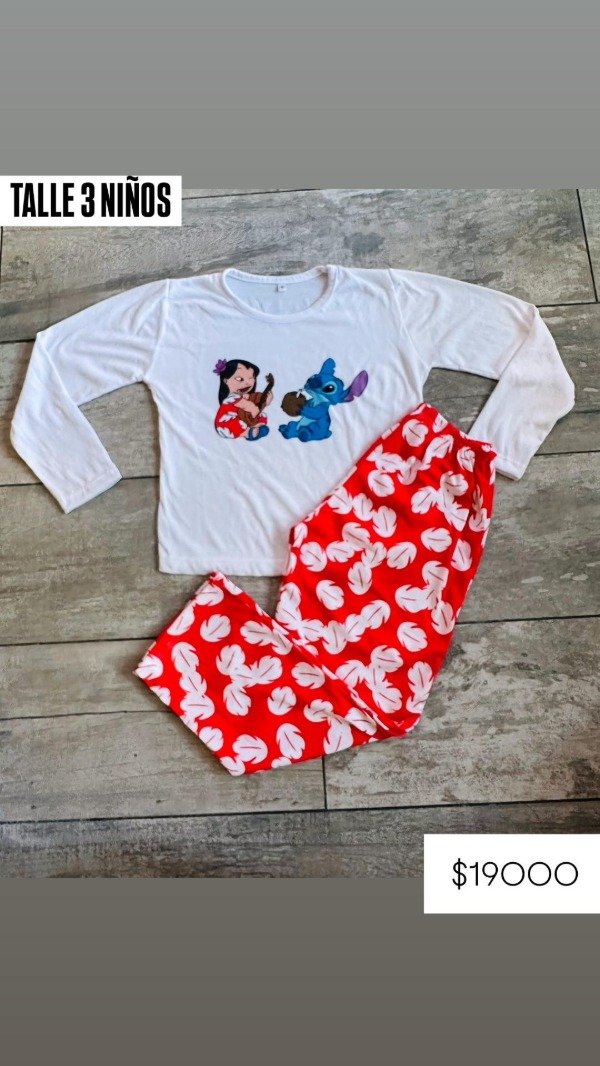 Producto - Pijama infantil Lilo y Stitch talle 3