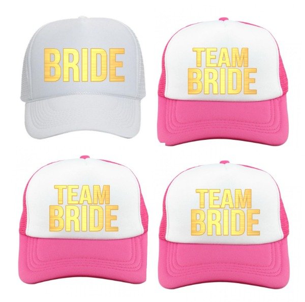Producto - Gorras trucker Team Bride y Novia  Despedidas de Soltera x 10