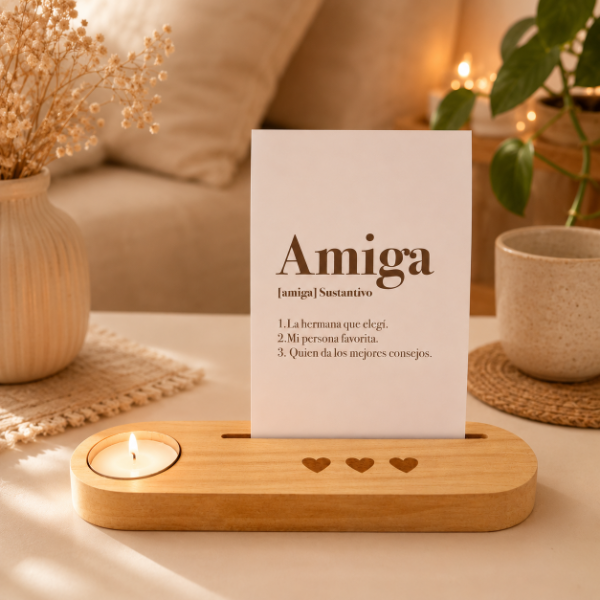 Producto - Atril portavela Amiga