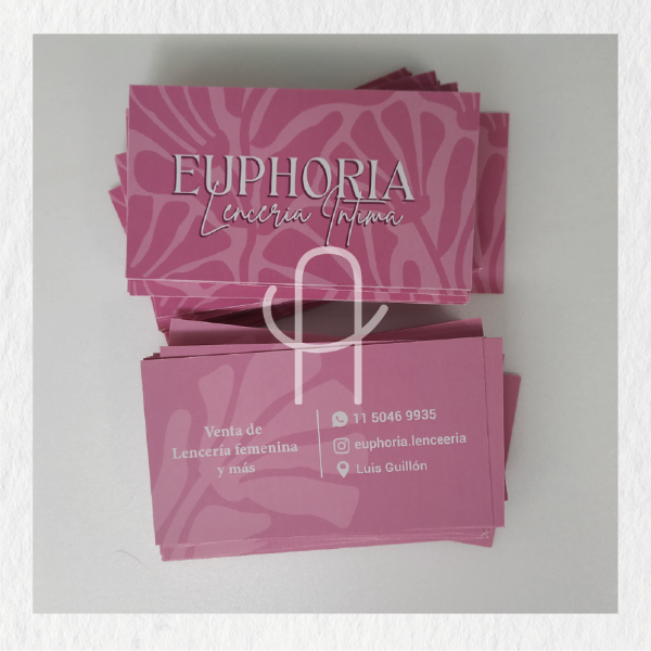 Producto - Tarjetas de presentación DOBLE FAZ