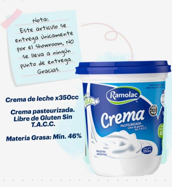 Producto - Crema de leche remolac 350gr