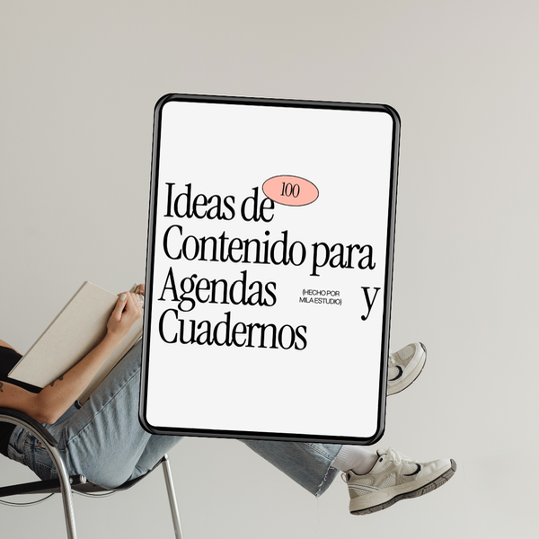 Producto - Ebook ideas - Agendas y Cuadernos