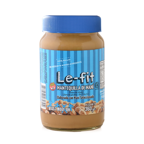 Producto - MANTEQUILLA DE MANI LEFIT NATURAL X 360GRS