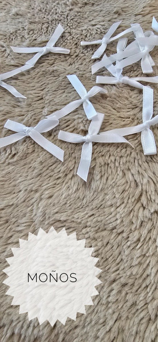 Producto - Moños BLANCOS 10 un