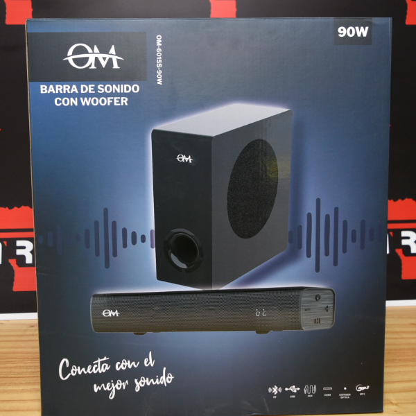 Producto - BARRA DE SONIDO CON WOOFER OM-60215S-90
