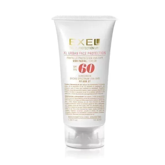 Producto - Exel Protector Solar XL Urban Face FPS 60 con Color.