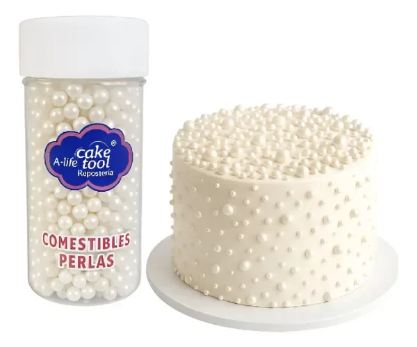 Producto - Frasco de mix de perlas blancas