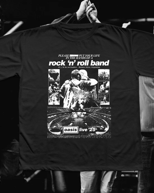 Producto - REMERA OASIS ARGENTINA - NEGRA