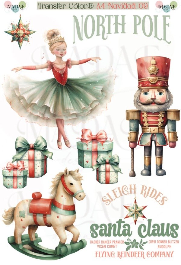 Producto - TRANSFER COLOR A4 NAVIDAD 09