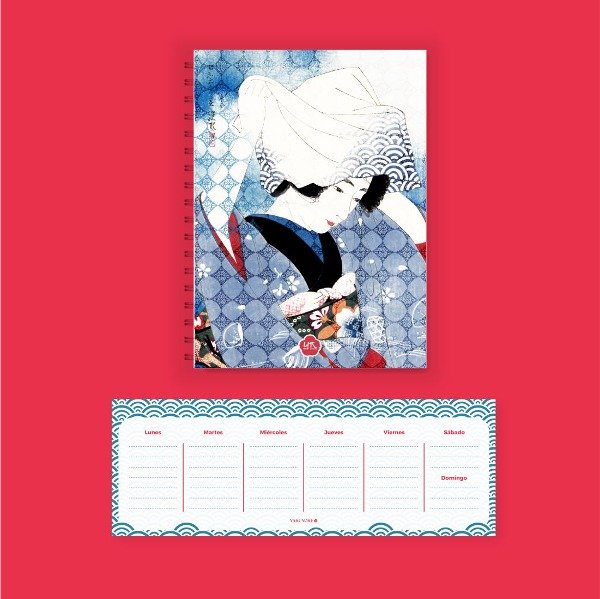 Producto - Combo Tenugui: Cuaderno + Planner semanal