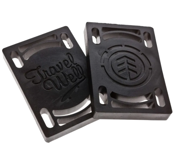 Producto - Pads Risers Element 3/8 9,5mm Skate o Longboard - Set para 2 trucks