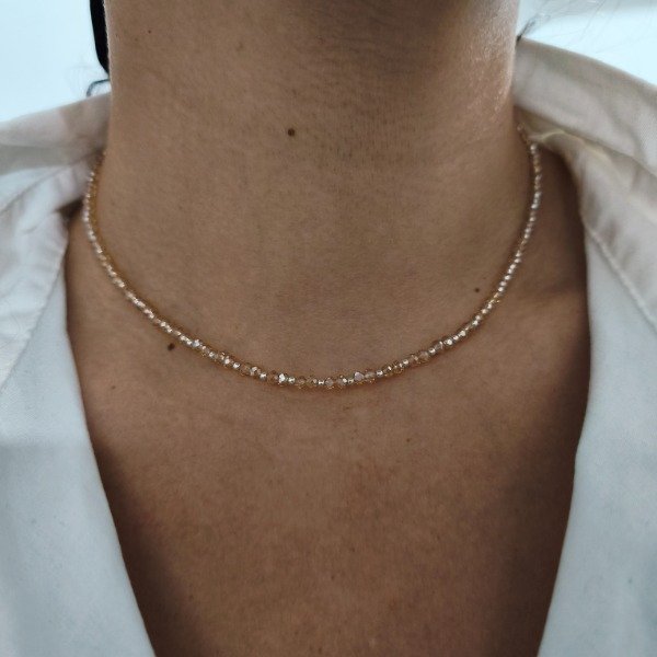 Producto - Chocker cristal de roca mini (#428)