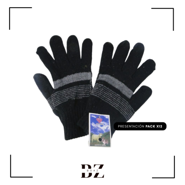 Producto - GUANTE COMBINADO DE HOMBRE X 12 PARES 065-1