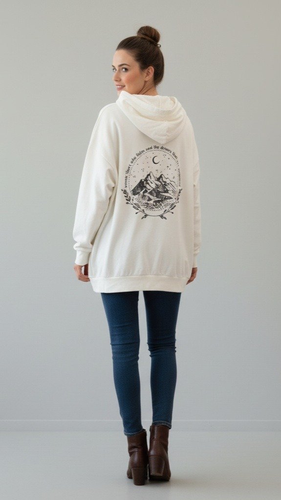 Producto - Buzo rustico con capucha Luna Montaña Phimon