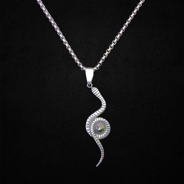 Producto - Collar Serpiente centro piedra brillante