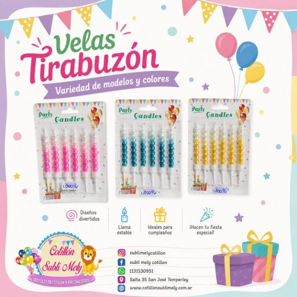 Producto - VELAS TIRABUZON