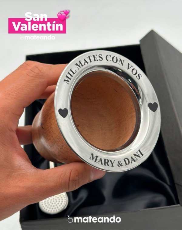 Producto - MATE CAMIONERO ALGARROBO SAN VALENTÍN PERSONALIZADO A