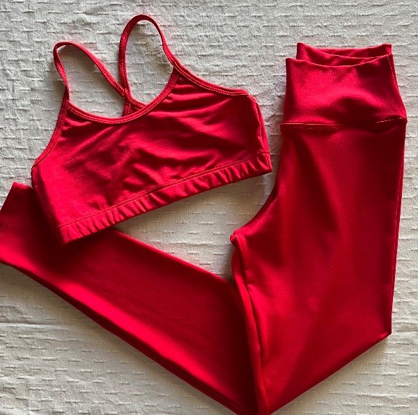 Producto - Calza larga lycra ROJO caramelo