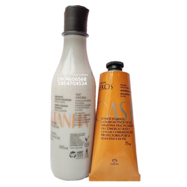 Producto - Jabón líquido corporal 195gr + hidratante de manos 75gr