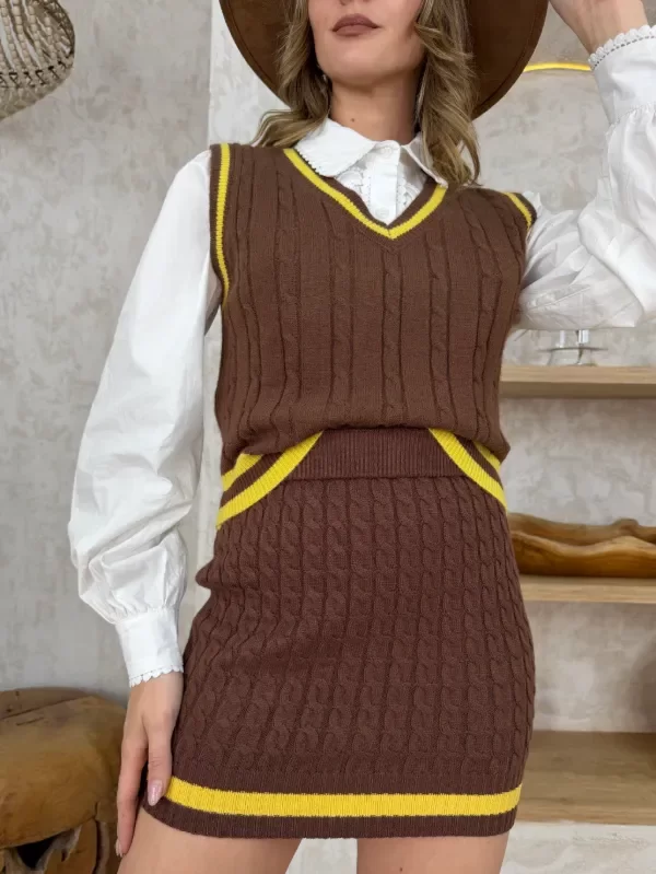 Producto - FALDA SELENA CHOCOLATE