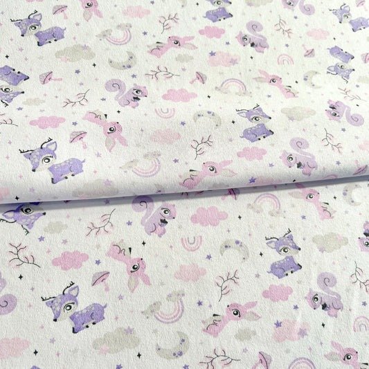 Producto - Interlock Ardillas rosa  x kilo