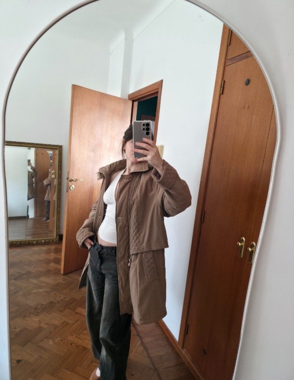 Campera peluchín marrón — imagen 4