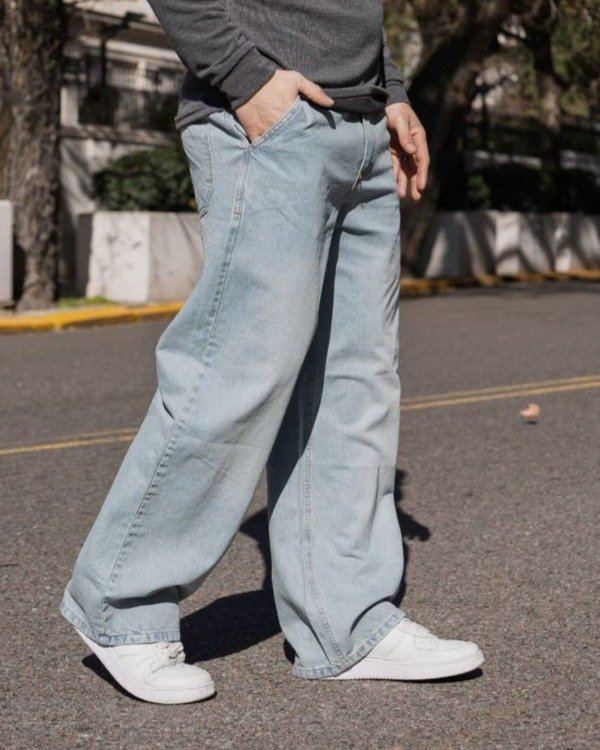 Producto - Jean Baggy Celeste Oxido - 2