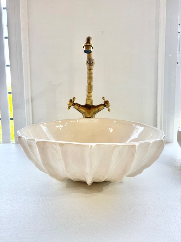 Producto - Bacha WHITE SHELL  37x39x14 cm