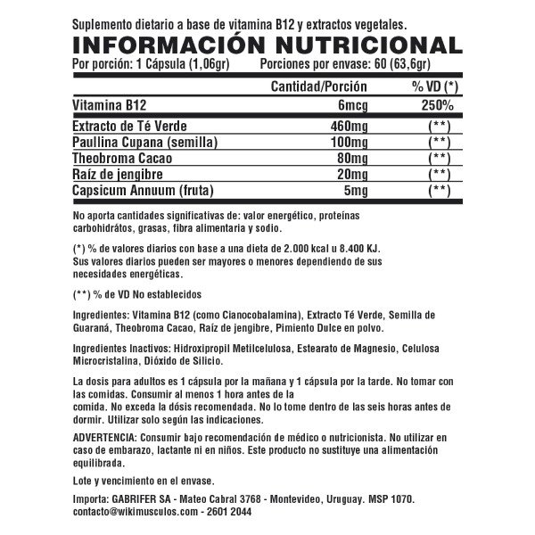 Producto - Lipo 6 Black NUTREX - 1