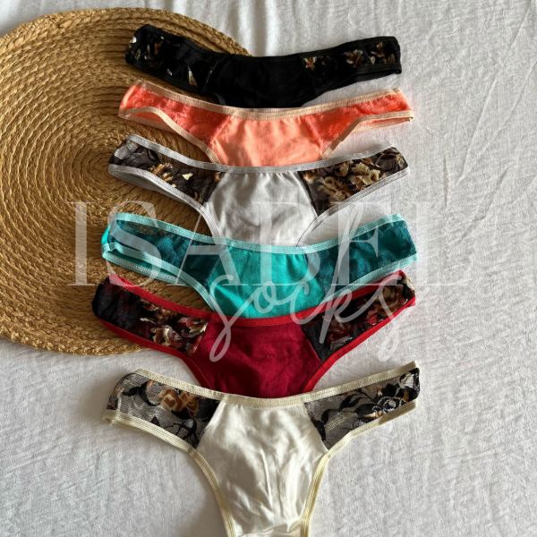 Producto - DOCENA COLALESS ESTAMPADAS CON ENCAJE