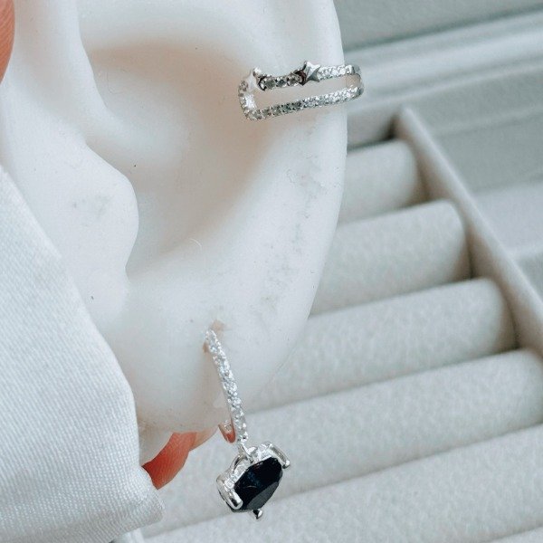 Producto - Aro Cuff Estrella Plata 925
