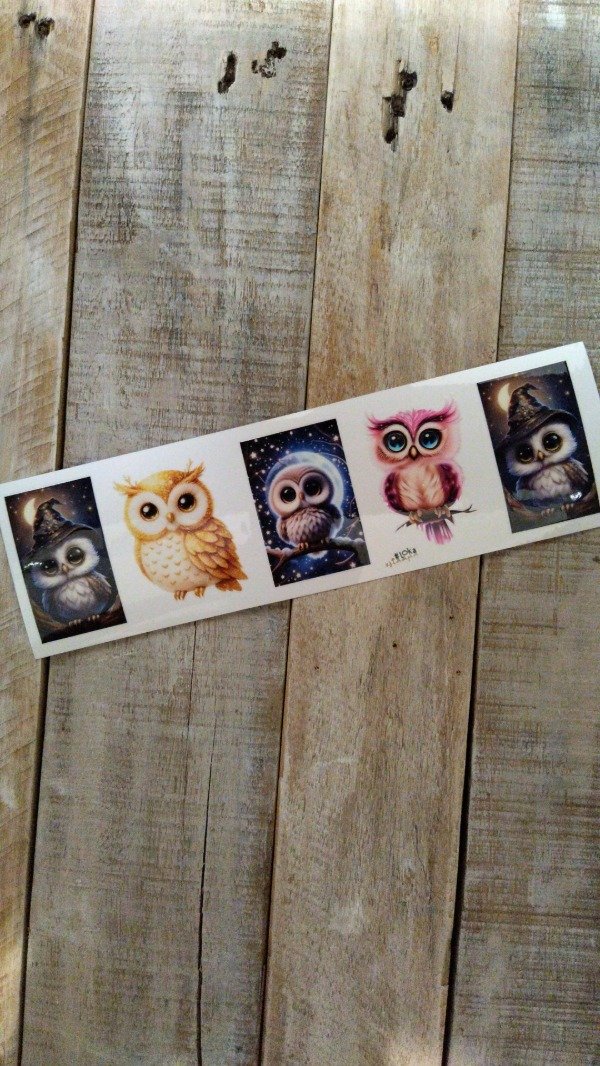 Producto - UV Tiras 8x28cm Búhos #2