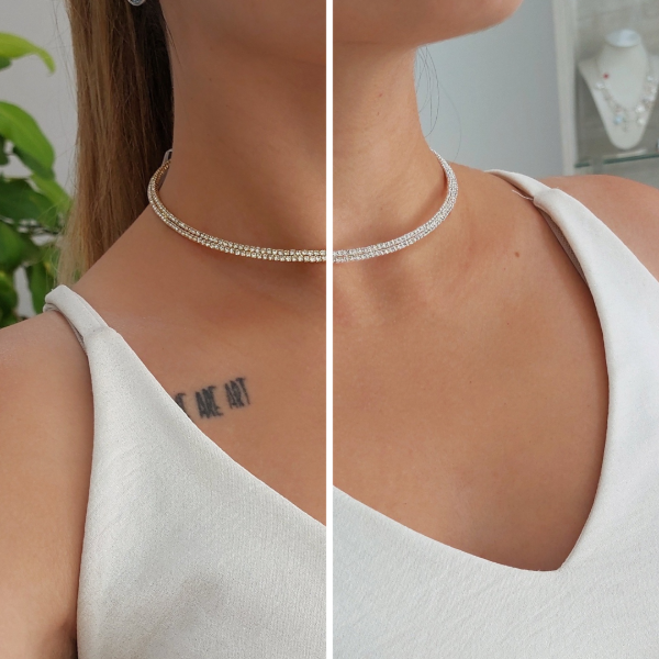 Producto - Choker doble strass