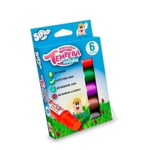Producto - TEMPERA SOLIDA CLASICA X6 UNIDADES SIFAP