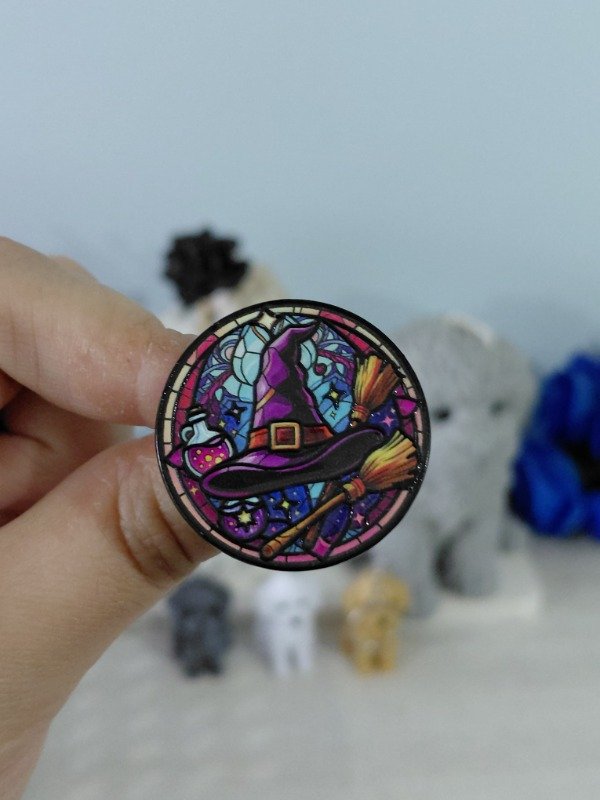 Producto - Pin metalizado - Sombrero brujo #2479