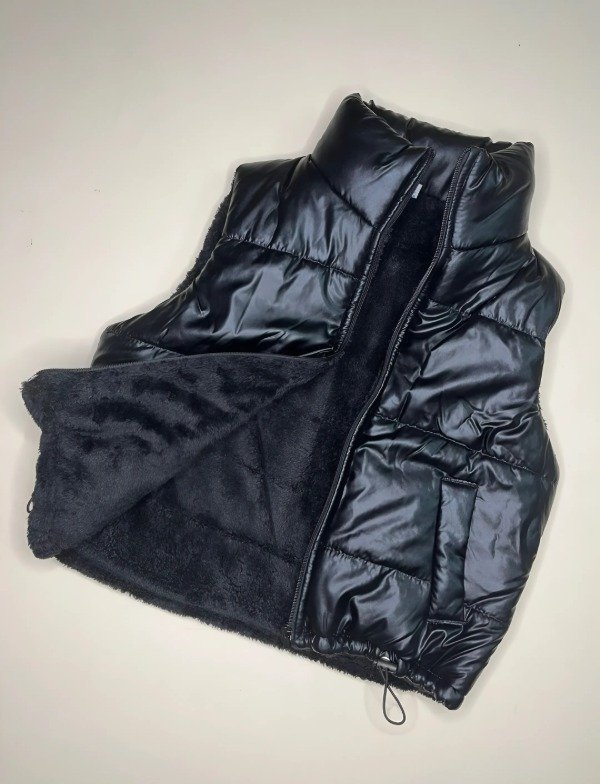 Producto - Chaleco Metalizado Con Corderito