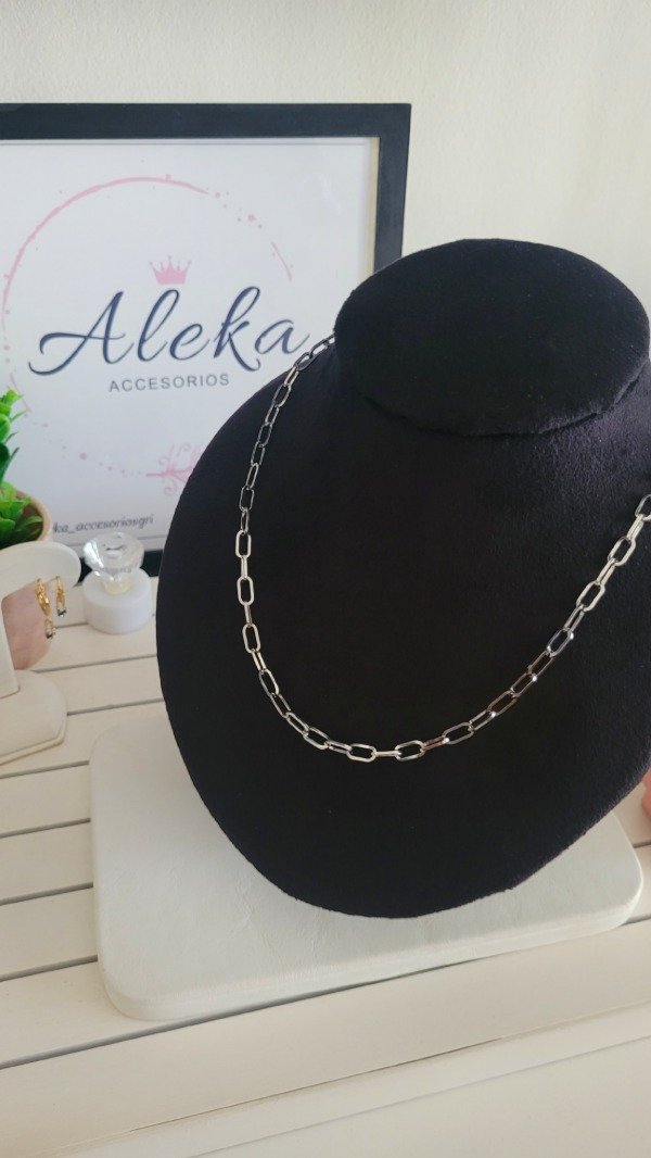 Producto - Cadena clip (55cm) de acero quirúrgico